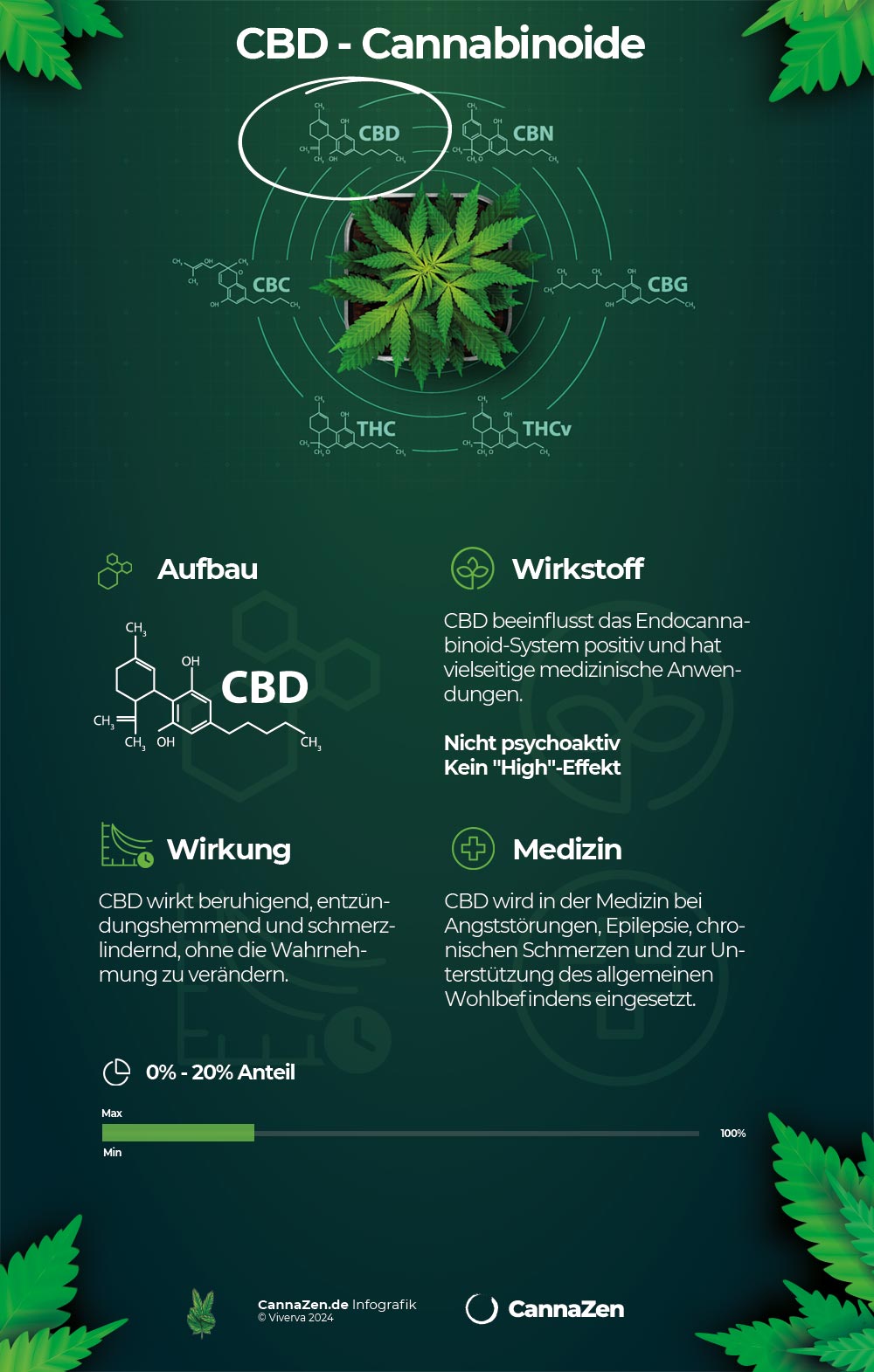 CBD Cannabinoid Infografik